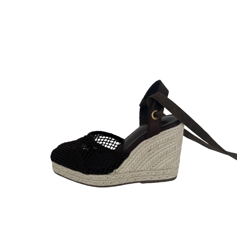 Sandal Strappy Heeled - レディース サンダル、夏用、ブラウン、ウェッジヒール、女性用、つま先が覆われたデザイン、クロスストラップ、プラットフォームサンダル、厚底ヒール、ベージュ