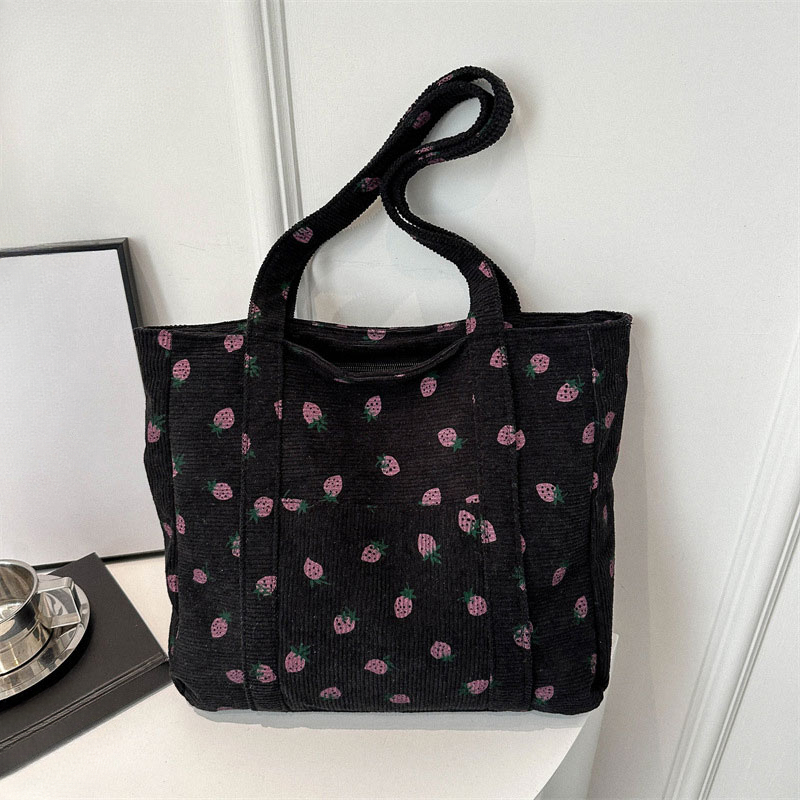 女性用のシンプルなコーデュロイハンドバッグ,大容量トートバッ - Tote Bag Beach のレビューと価格