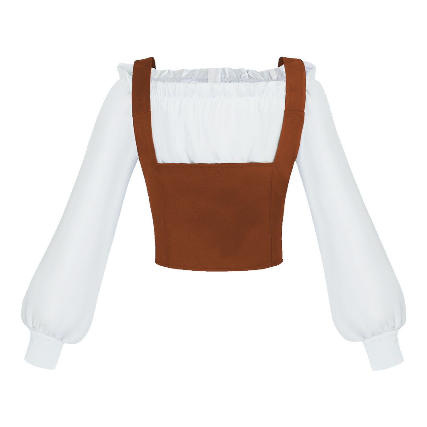 ルネサンス風の2点セットコスチューム。オフショルダーのフリル - Blouse Off Shoulder のレビューと価格