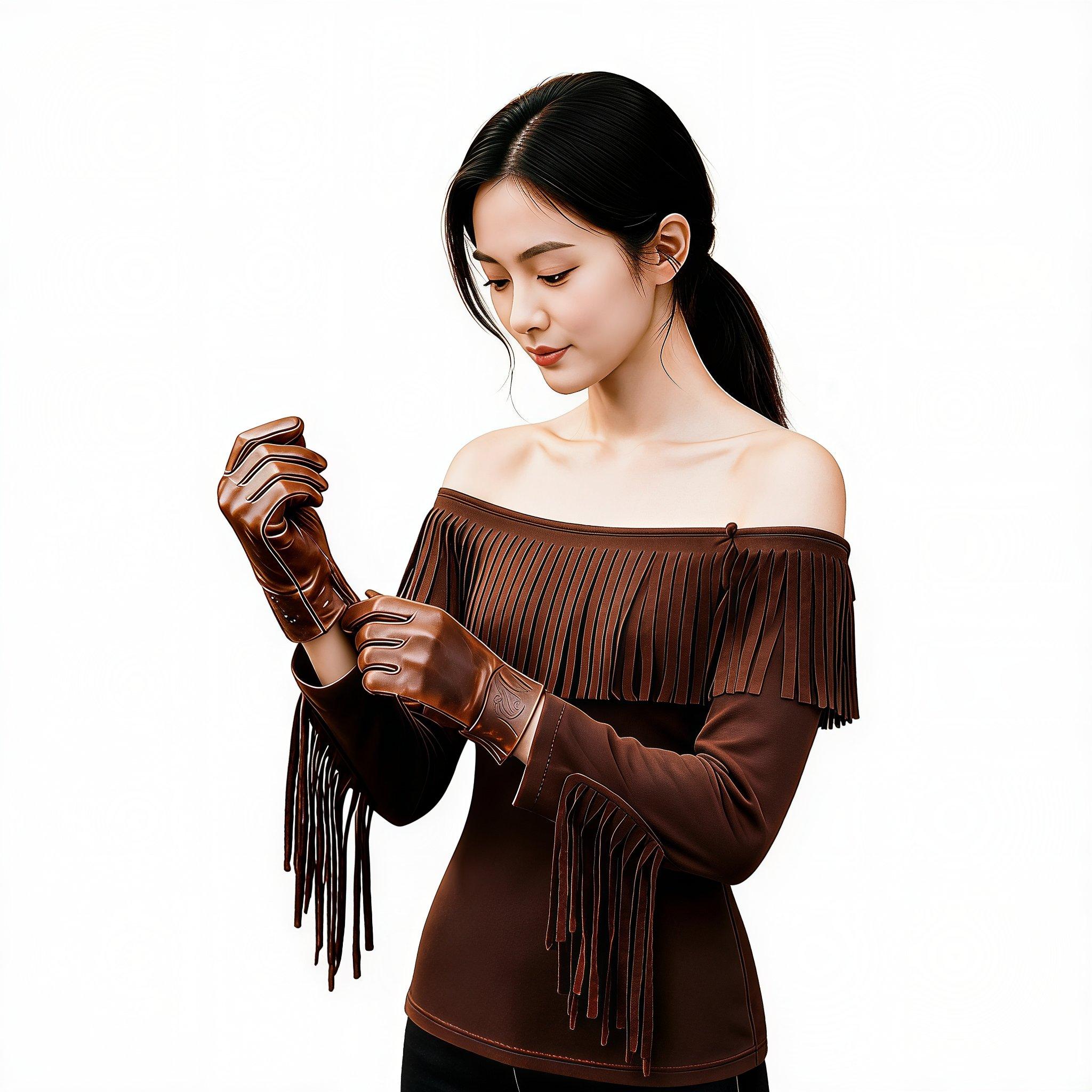 女性用、ウエスタン風のカウガールドレス。オフショルダー、タッ - Blouse Off Shoulder のレビューと価格